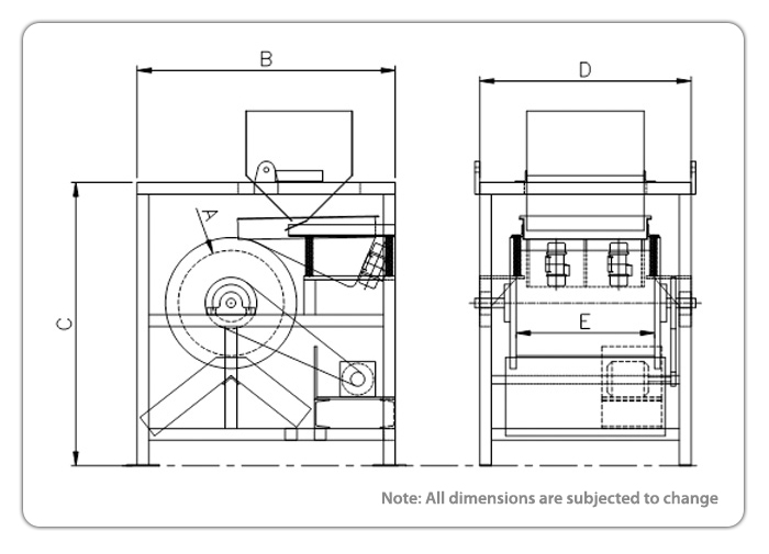 Drum Separator Specification Image